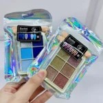 Kit 2 Pó Cromado Para Unhas Efeito Cromado Metálico Kit com 6 Cores Brilhantes e Pincel