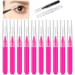 Kit 10 unidades Mini Escova Pente Lifting Cílios e Sobrancelha Descartável