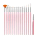 Kit Pincel Gel Uv Com 15 Pinceis Manicure Acrigel - Imagem 2