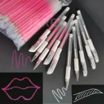 Caneta Gel Branca Rosa para marcação de sobrancelhas micropigmentação