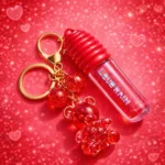 Gloss Labial Glitter Efeito Espelhado – Hidratante – Brilho Intenso – Com Chaveiro Ursinho - Imagem 2