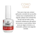 Kit 2 Preparadores De Unha Base Coat e Top Coat D&Z - Imagem 2
