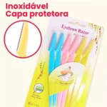 Lâminas Sobrancelha e Rosto Uma ou Kit Com 6 Navalha Depilação Dermaplaning design