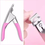 Alicate Cortador De Unhas Tips Postiça Acrigel Alongamento Profissional Para Unha