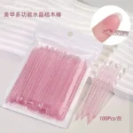 Kit 100 Unidades Palito Para Manicure Cutícula Unhas Decoradas