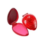 Kit 3 Brilho Formato Morango Batom Balm Gloss Atacado Cor Rosa - Imagem 2