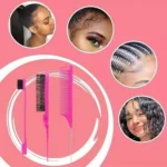 Kit 3 Pente Escova Escovinha Baby Hair Sobrancelha Cabelo - Imagem 2