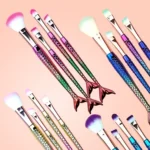 Kit 4 Peças Pincel Sereia de Maquiagem Para Sombra Blush Contorno Pó Sombra - Imagem 2
