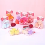 Kit 6 Mini Esponjas de Maquiagem Coloridas Cada Uma com Embalagem Individual e Super Absorventes