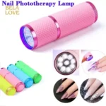 Mini Secador De Unhas UV LED De Luz Para Gel 9 Lanterna Portátil - Imagem 2
