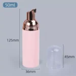 Frasco Pump 50ml Espuma Limpeza Facial Skin Care Silicone - Imagem 2