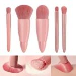 Kit com 5 Pincéis Para maquiagem Com espelho super sofisticado - Imagem 2