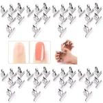 Kit 6 Presilhas de Metal Para Unhas Curvatura C 22mm