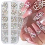Estojo Strass Fruta Cor Para Maquiagem e Nail Art
