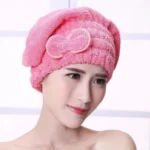 Touca Toalha De Secar Cabelo Microfibra Anti Frizz Pós Banho TOUCA DE CABELO - Imagem 2