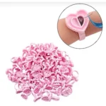 Kit 100 Anel Batoque coração para micropigmentação Henna cílios Sobrancelhas