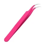 Pinça Vetus Para Alongamento De Cilios Extensão De Cílios Rosa - Imagem 2