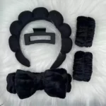 KIT Faixa De Cabelo Em Nuvem Para Mulheres Rosa Bebe Azul Bebe Preto