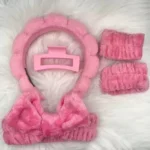 KIT Faixa De Cabelo Em Nuvem Para Mulheres Rosa Bebe Azul Bebe Rosa